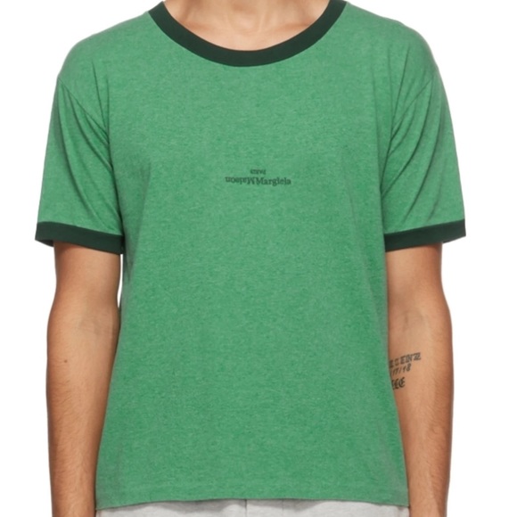 Maison Margiela logo short sleeve tee with rounded neck - Picture 1 of 7